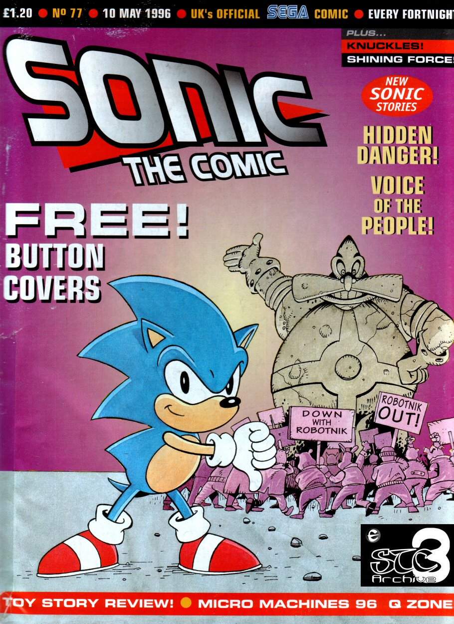 Sonic - The Comic Issue No. 077 Comic cover page